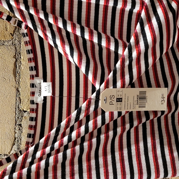 Garage romper, size S, red and black stripes - Picture 5 of 7